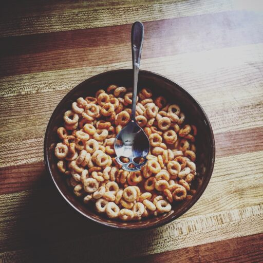 A bowl of cheerios