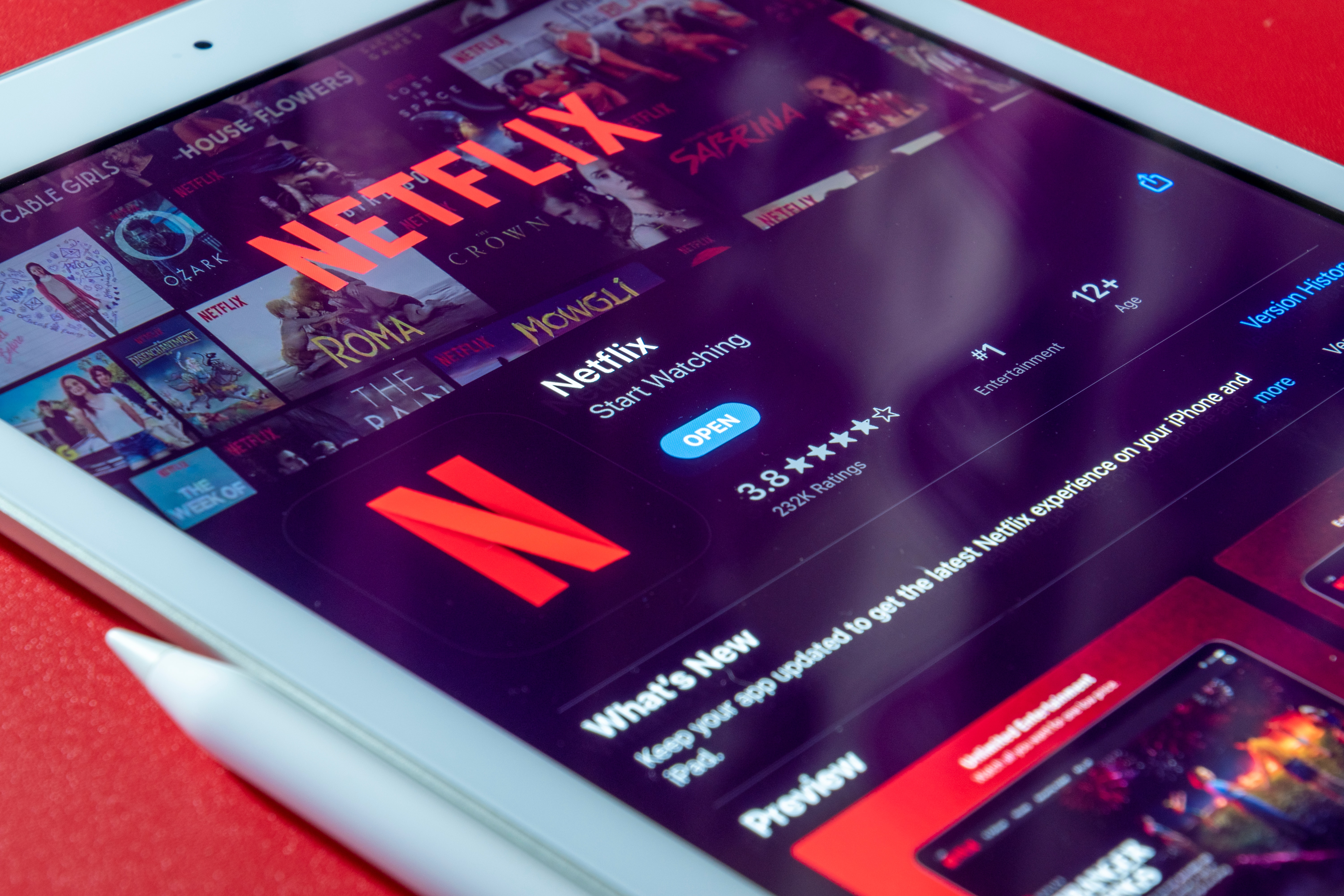 Image of Netflix's app